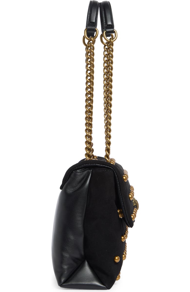 Kurt Geiger London Kensington Leather Mini Crossbody Bag, Alternate, color, Black/ Comb