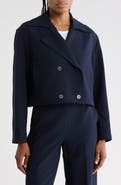 Theory Admiral Crop Crepe Trench Coat