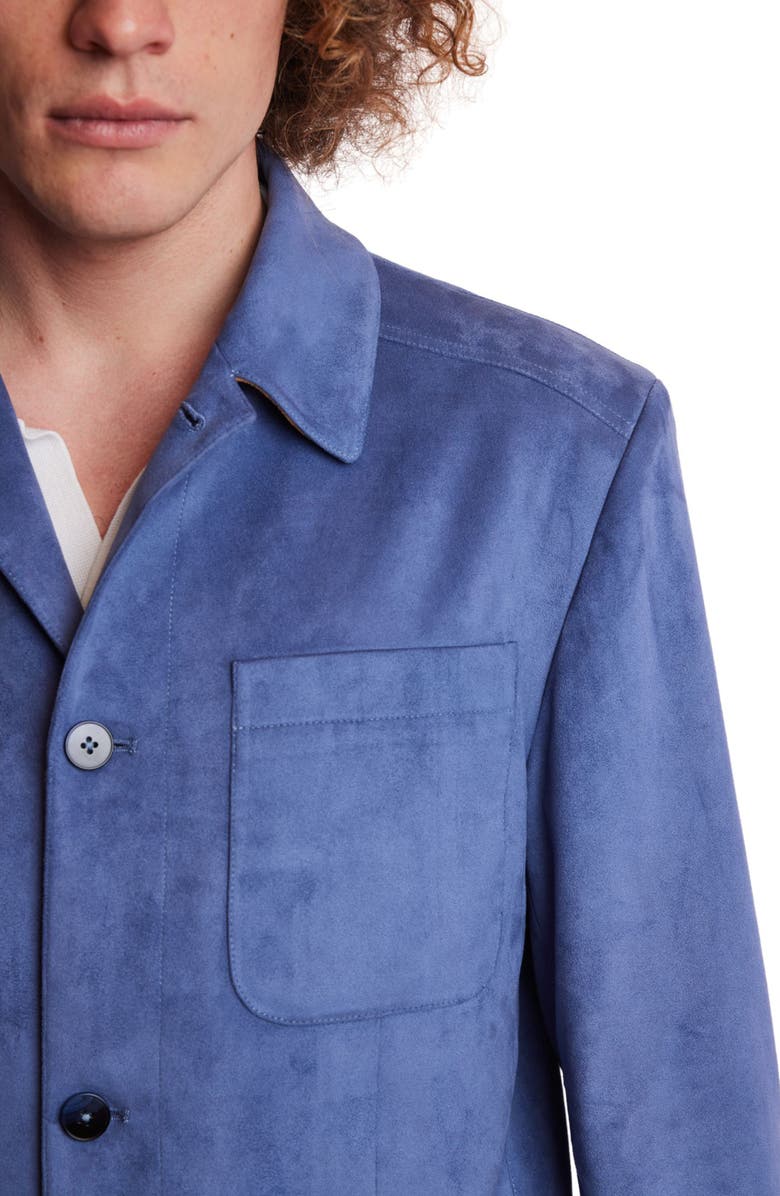 PAISLEY & GRAY City Patch Pocket Jacket, Alternate, color, Blue Mercury Microsuede