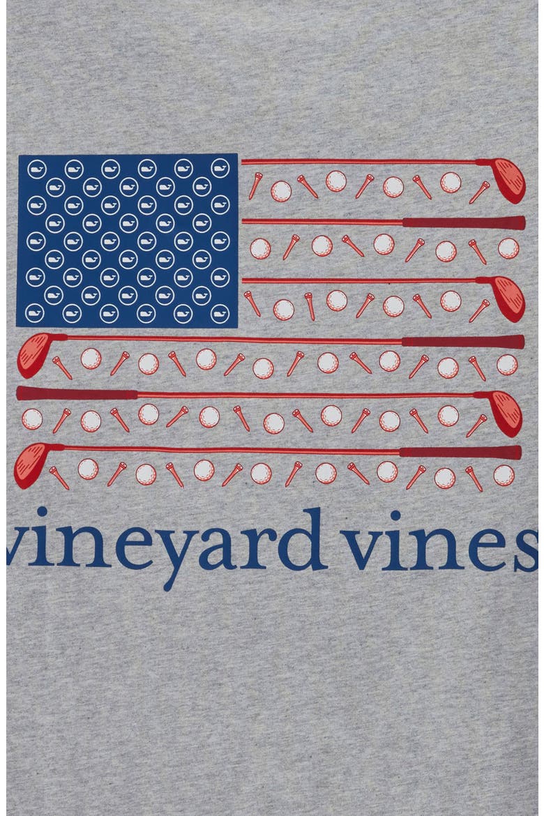 Men's Golf Flag Cotton Graphic Pocket Tee, Alternate, color, GREY HEATHER