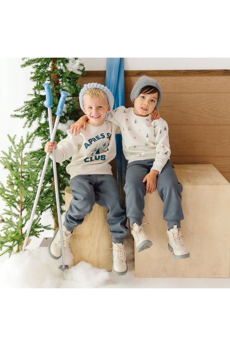 Ski Day Sweatshirt (toddler, Little Kid & Big Kid), Alternate, color, Ivory