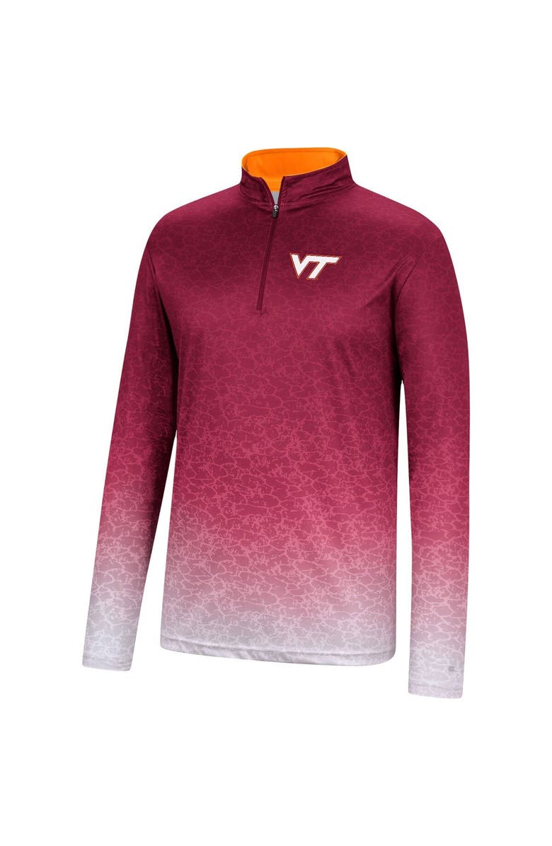 COLOSSEUM Men's Colosseum Maroon Virginia Tech Hokies Walter Quarter-Zip Windshirt, Alternate, color,