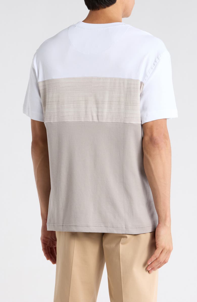 DENIM AND FLOWER Stripe Knit T-Shirt, Alternate, color, Off White