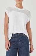 Splendid Jada Pointelle Cap Sleeve T-Shirt