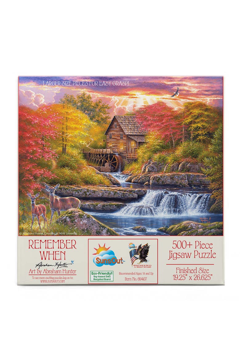 Remember When 500 piece Jigsaw Puzzle for Adults Large Pieces, Alternate, color, Multicolor