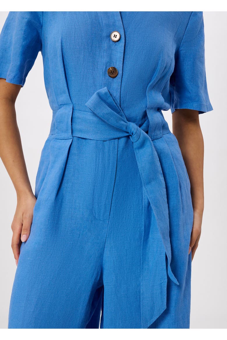 Fiona Linen Jumpsuit, Alternate, color, Blue