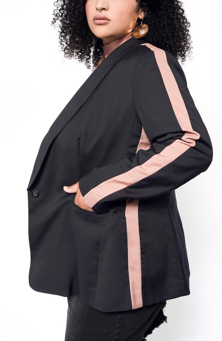 WILDFANG The Empower Colorblock Tux Blazer, Alternate, color, 