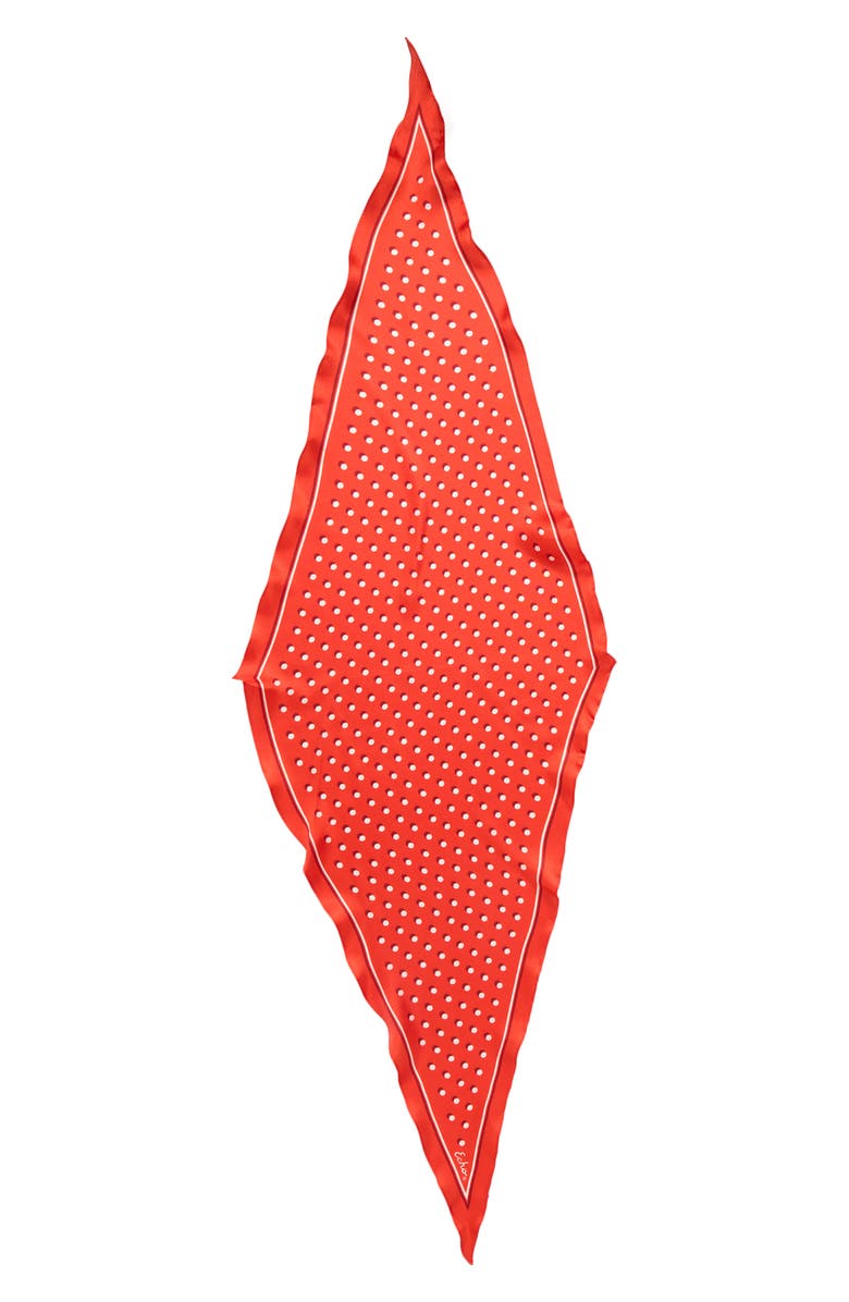 Echo Dot Silk Diamond Scarf, Alternate, color, Fiesta Orange