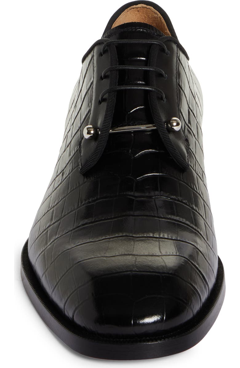 Christian Louboutin Chambeliss Croc Embossed Derby, Alternate, color,
