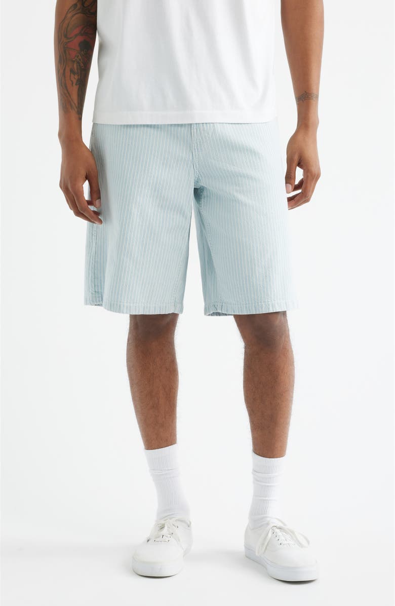 Vans Check-5 Baggy Denim Shorts, Main, color, Blue Ice Stripe