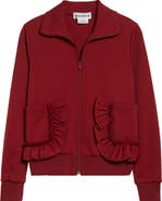 Comme des Garçons Girl Ruffle Pocket Full Zip Jersey Jacket