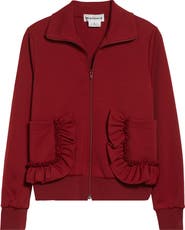 Comme des Garçons Girl Ruffle Pocket Full Zip Jersey Jacket