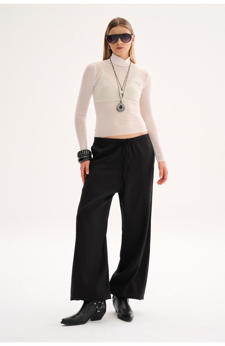 Nelblu Swimwear Chloe Pants, Main, color, Negro
