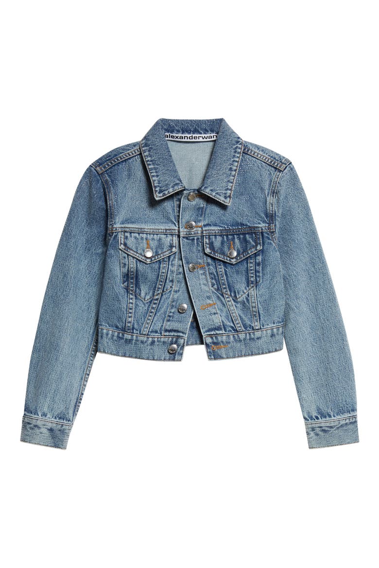 Shrunken Denim Trucker Jacket (Women) | Nordstrom