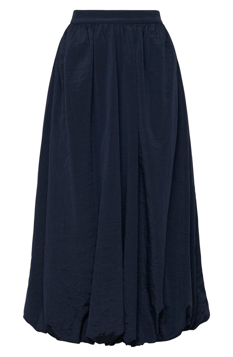 Cinq à Sept Allinae Bubble Hem Nylon Skirt, Alternate, color, Navy