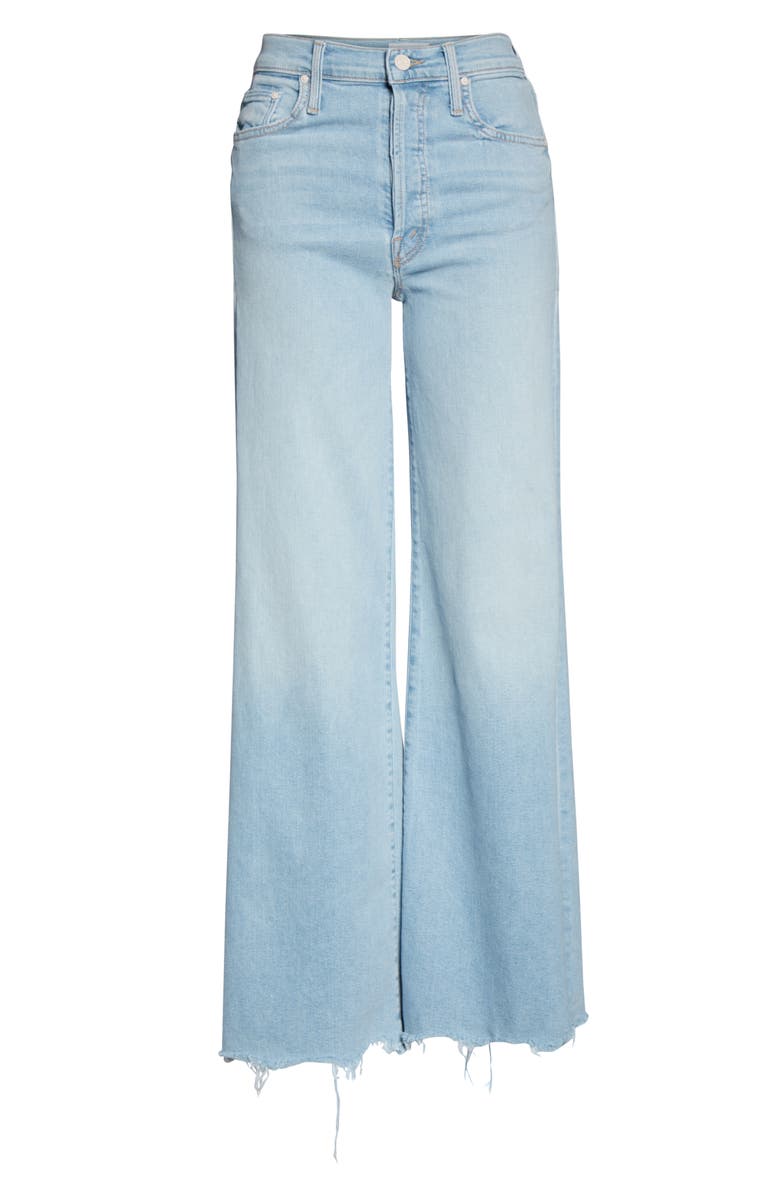 MOTHER The Tomcat Roller High Waist Chew Hem Jeans, Alternate, color, 