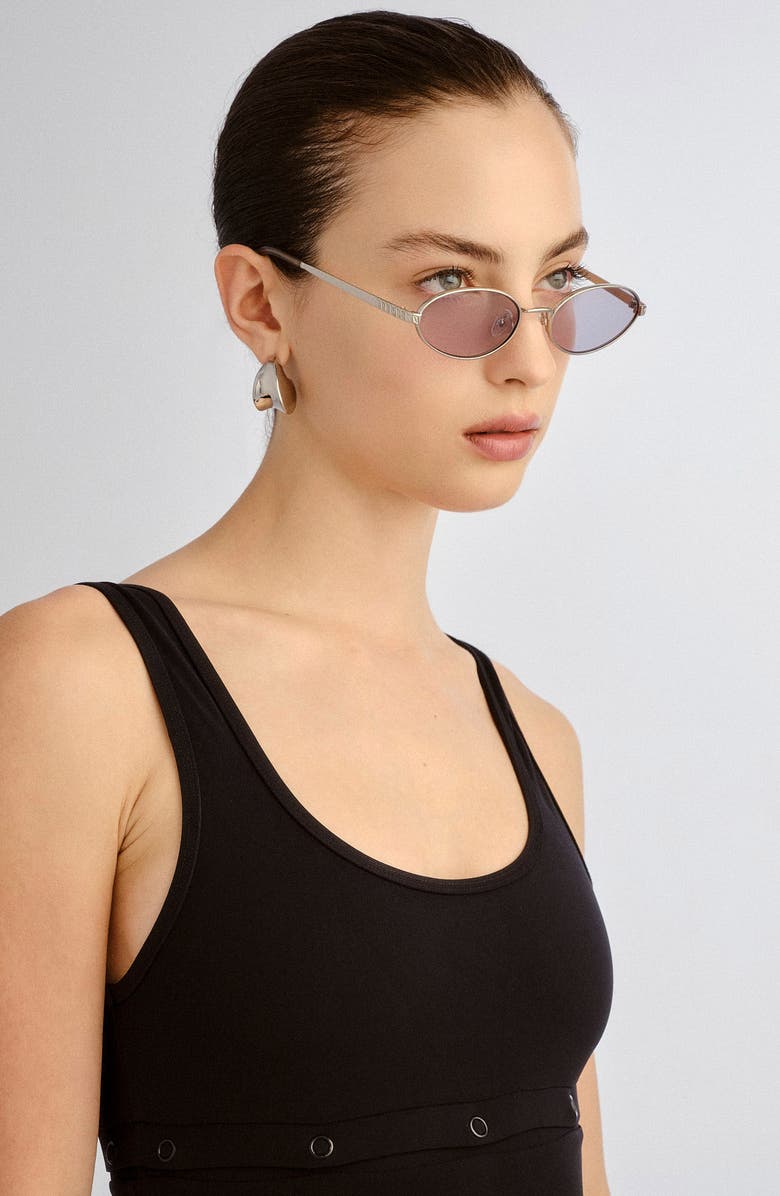 LUV LOU The Kendall 56mm Oval Sunglasses, Alternate, color, 