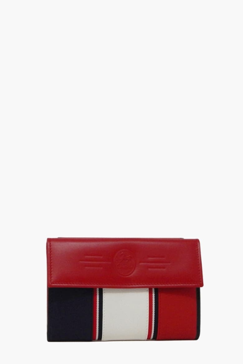 Nautical 204 Wallet, Alternate, color, Red / White / Navy