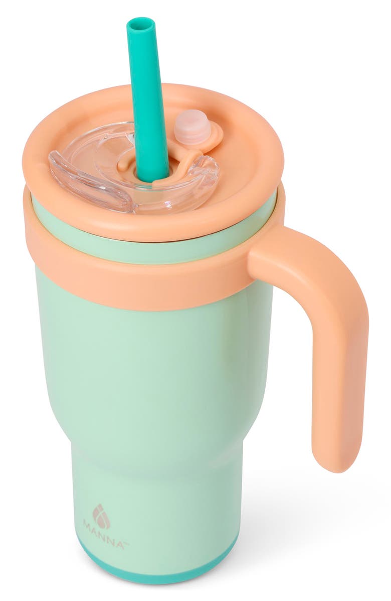 MANNA 2-Pack Stainless Steel Tumblers, Alternate, color, Green Multi