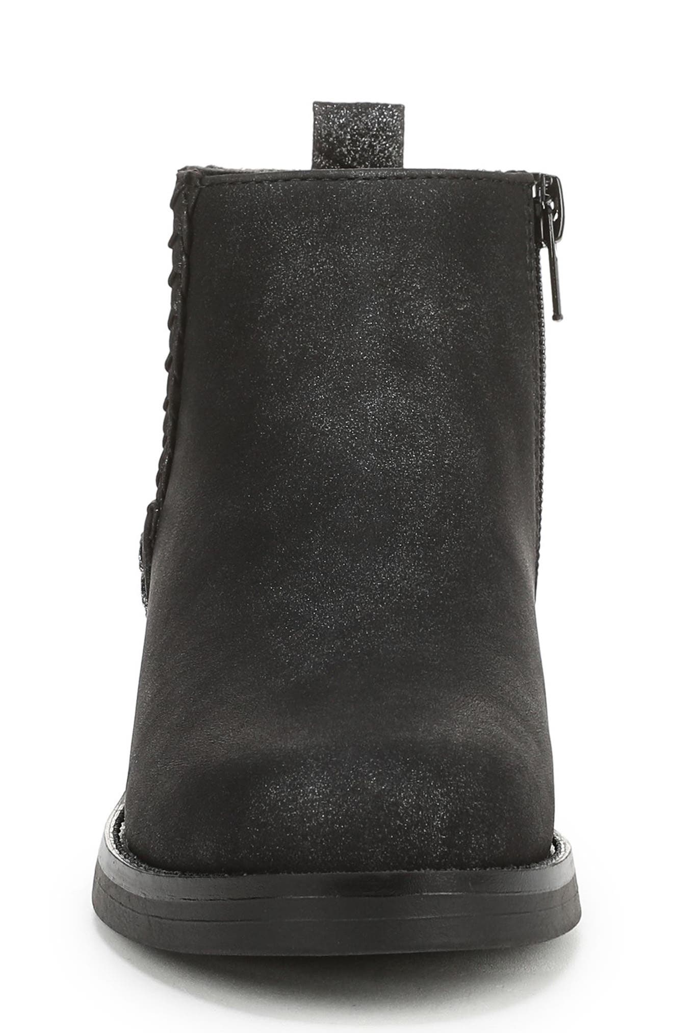Blowfish Malibu Kids' Zojo Side Zip Boot, Alternate, color, Black Faux Leather