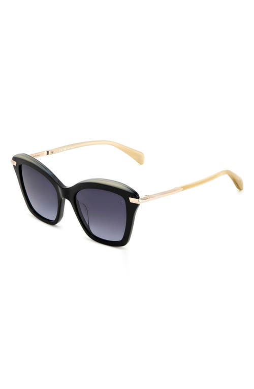 Rag & Bone 53mm Cat Eye Sunglasses In Blue