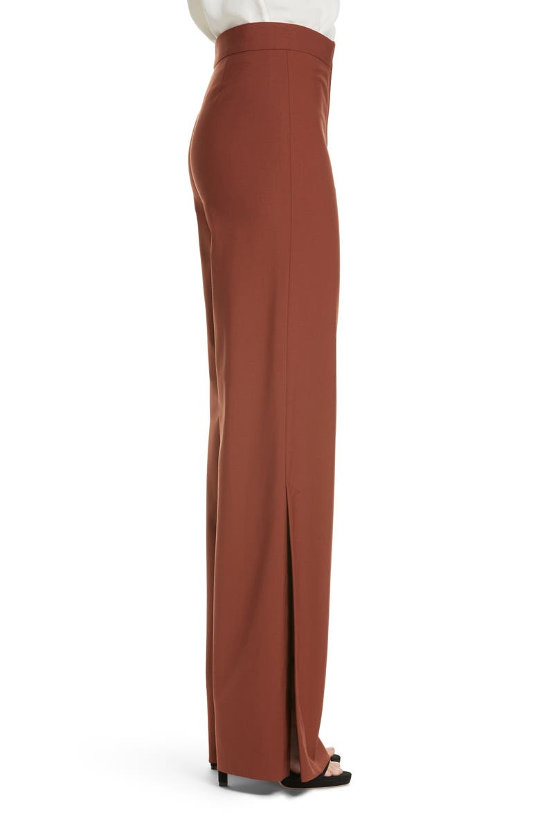 Theory Good Stretch Wool Slit Wide Leg Pants, Alternate, color, 