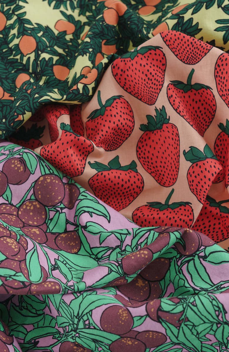 Baggu Assorted 3-Piece Organic Cotton Reusable Cloth Set, Alternate, color,