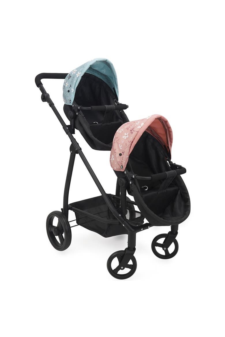 Springtime Deluxe City Twin Doll Stroller, Main, color, Multicolored