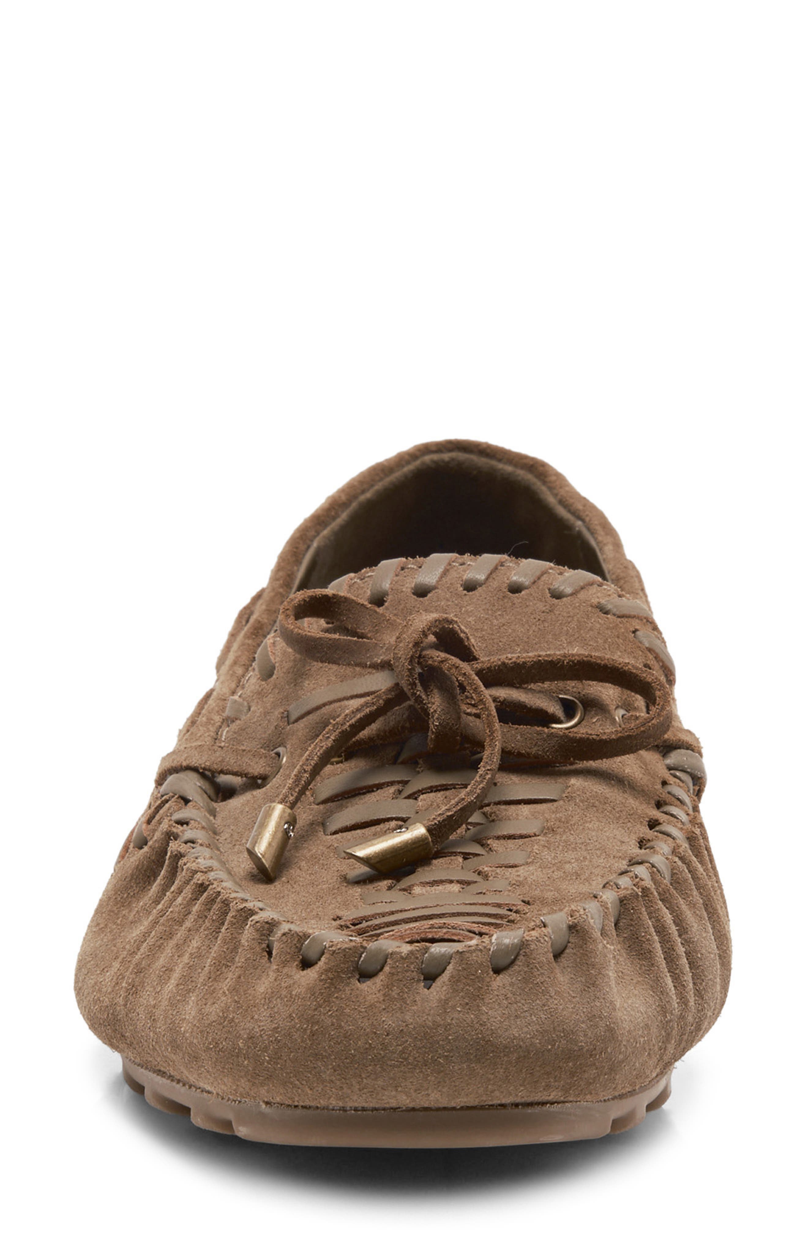Misty Driving Loafer, Alternate, color, OLIVE SUEDE