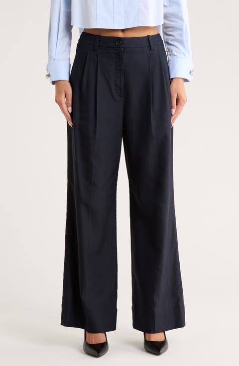 Tommy II Pleated Wide Leg Pants