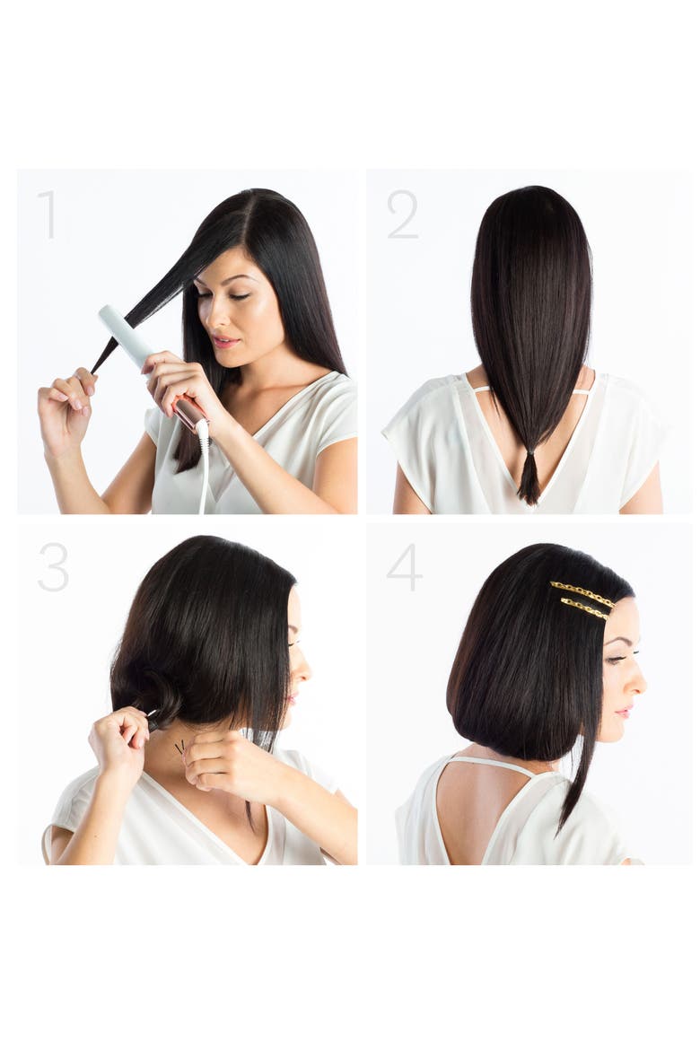 Black & Rose Gold SinglePass Luxe 1-Inch Straightening & Styling Iron (Nordstrom Exclusive), Alternate, color, NONE