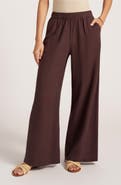 matty m. Seraphine Wide Leg Linen Blend Pants