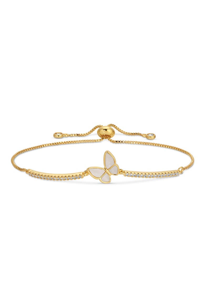 Sandy Set of 3 Cubic Zirconia Slider Bracelets, Alternate, color, GOLD