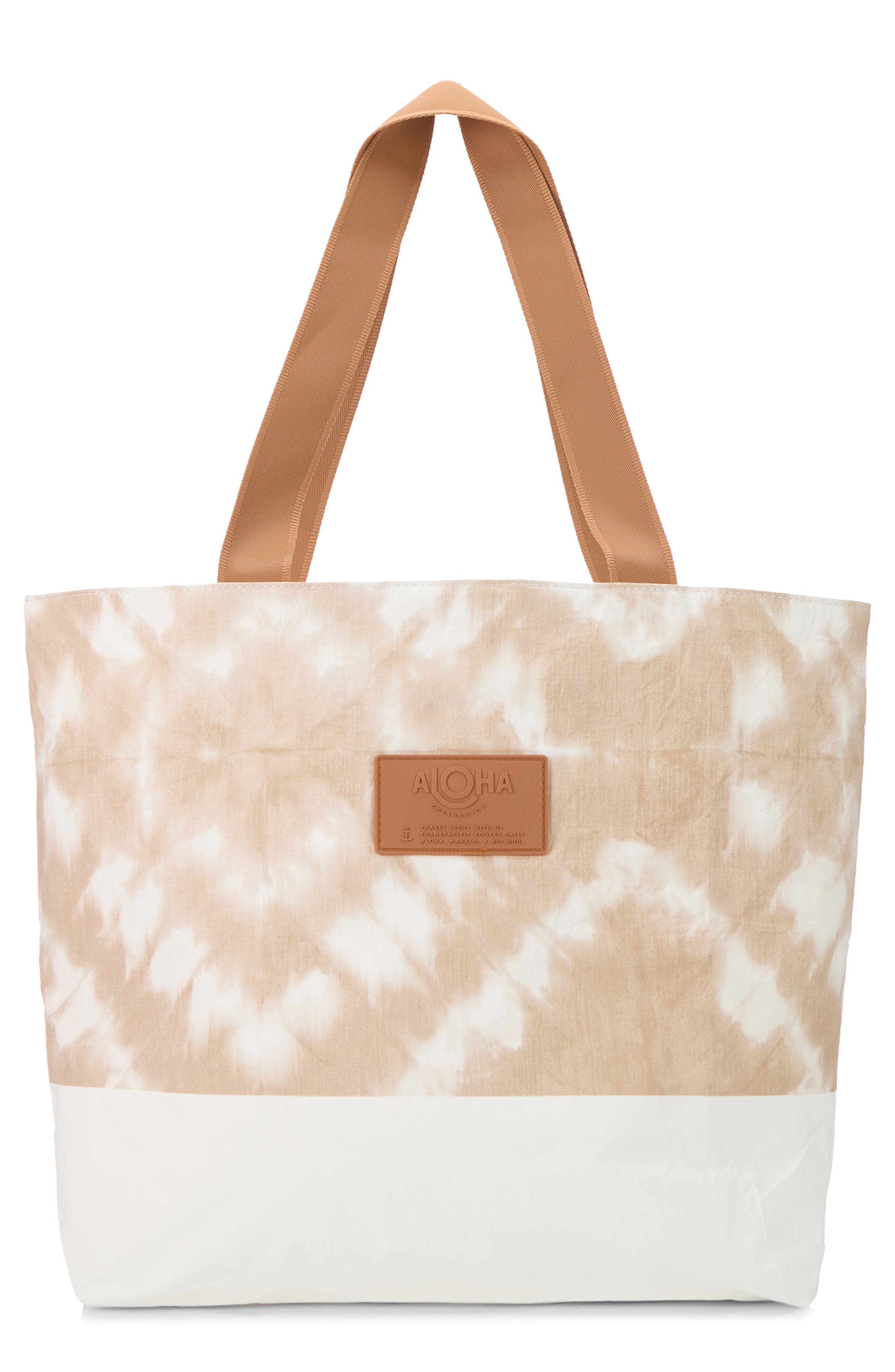 Aloha Collection Shibori Day Tripper Water Resistant Tyvek<sup>®</sup> Tote, Main, color, 