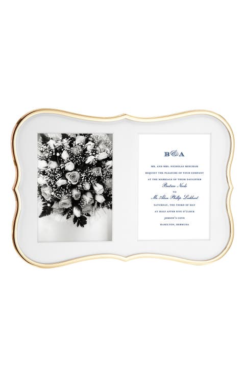 'crown point' invitation bridal picture frame