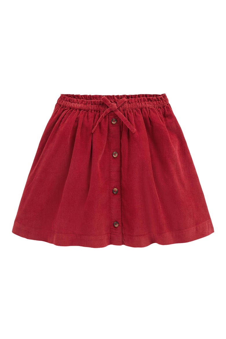 Kids' Woven Button-Through Skirt, Main, color, OATMEAL PATCHWORK FLOWER