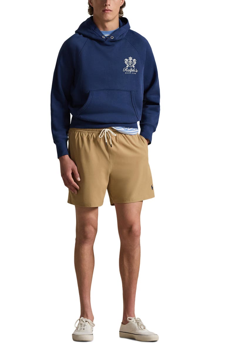 Polo Ralph Lauren Traveler Classic Swim Trunks, Alternate, color, Cafe Tan