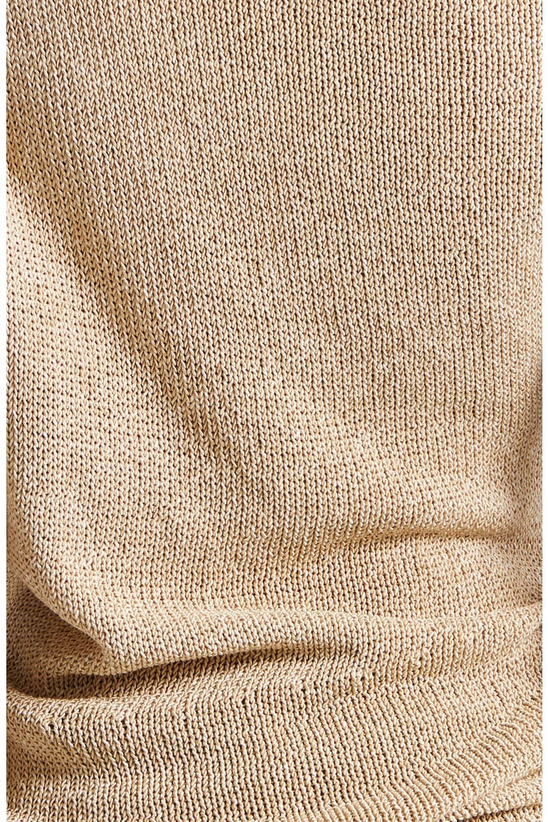 Joni Asymmetric Knit Top, Alternate, color, LIGHT BROWN