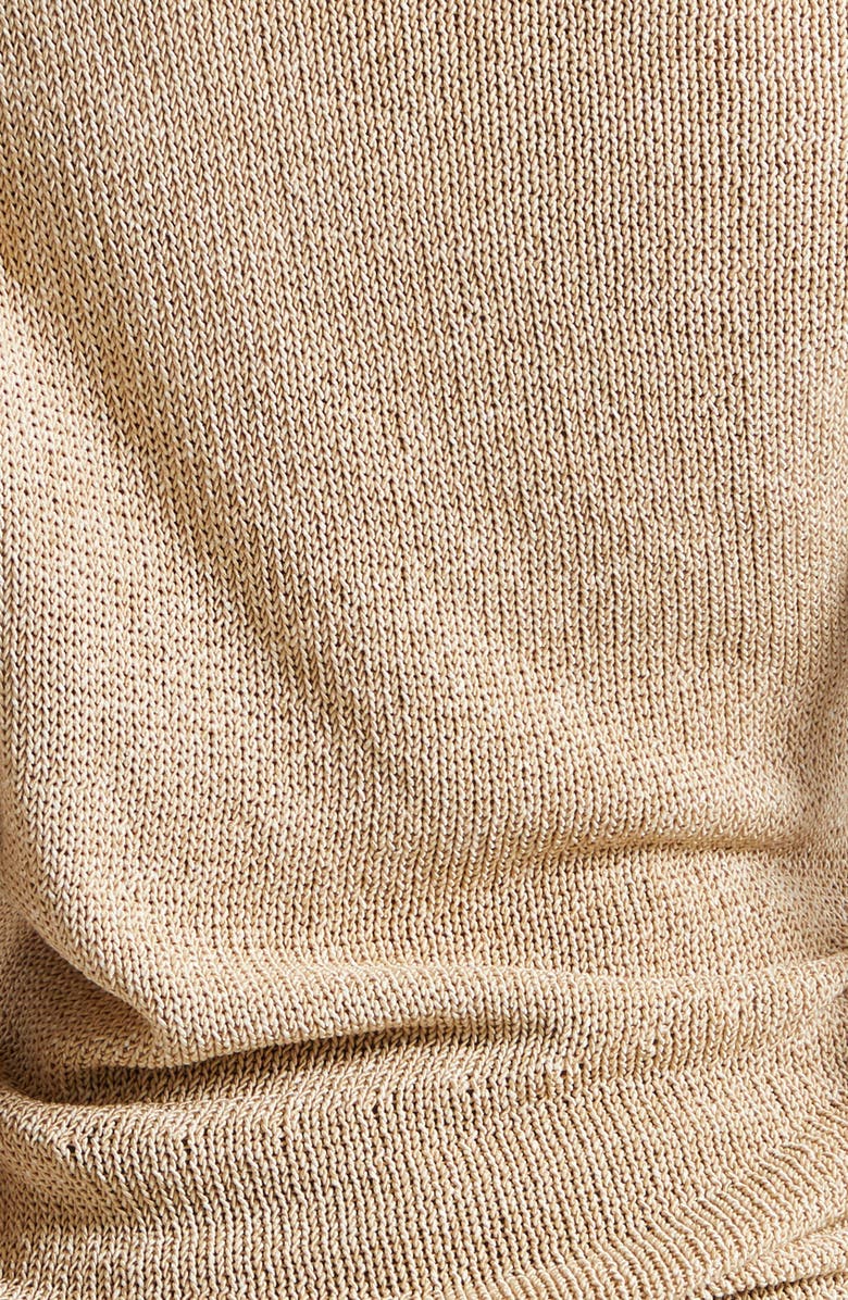 A.L.C. Joni Asymmetric Knit Top, Alternate, color, Light Brown