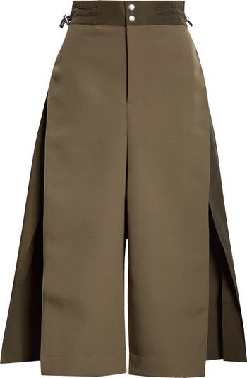 Sacai Matelassé Twill Mixed Media Pants | Nordstrom