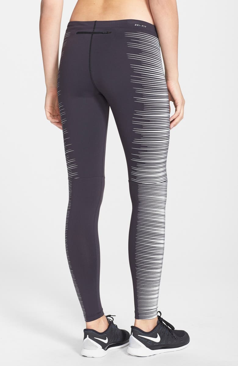 Nike Printed Reflective Running Tights, Alternate, color, 