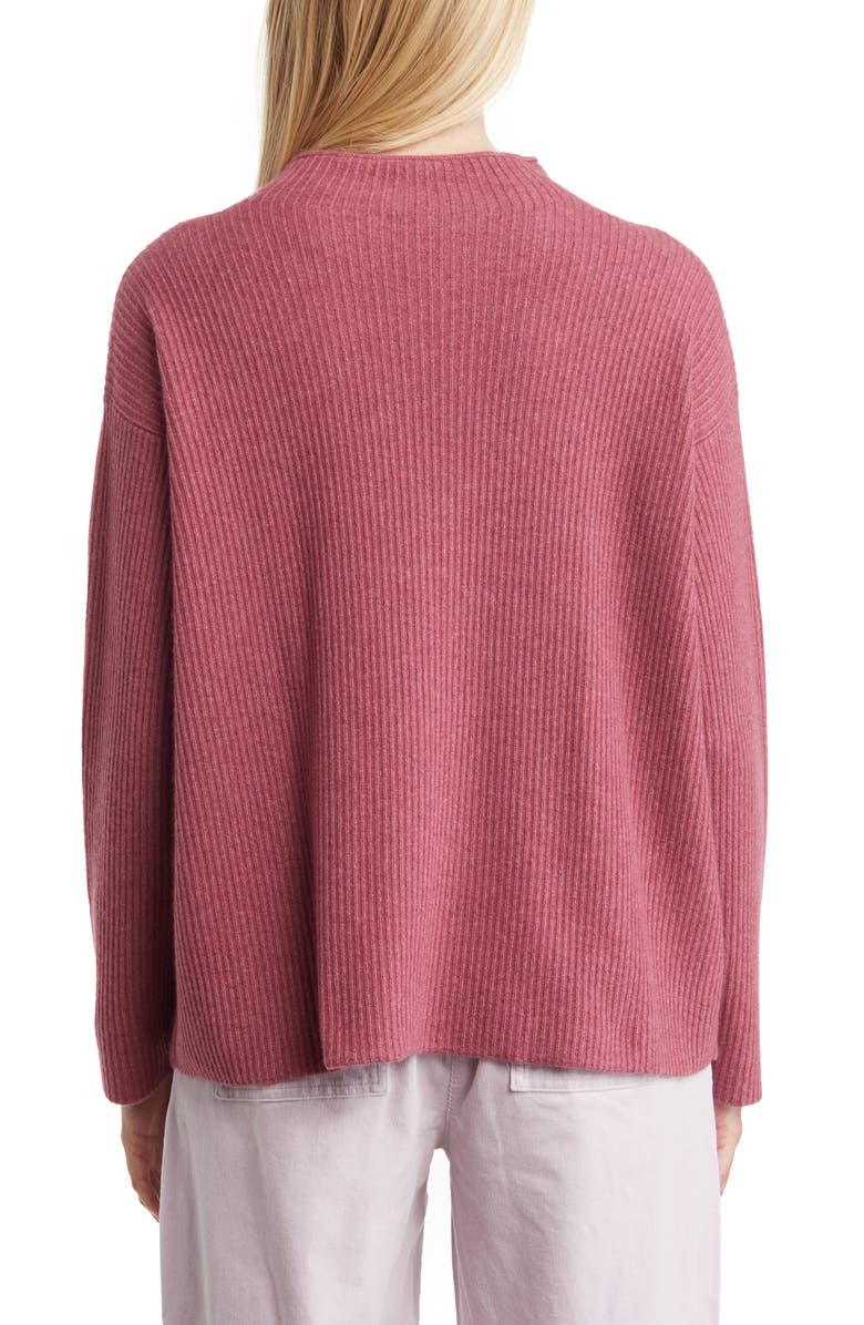 Eileen Fisher Mock Neck Cashmere Sweater, Alternate, color, 