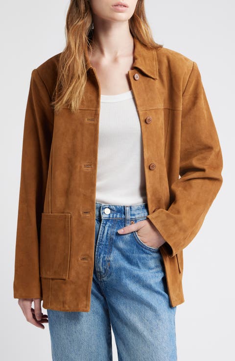 Veda Lincoln Suede Shirt Jacket