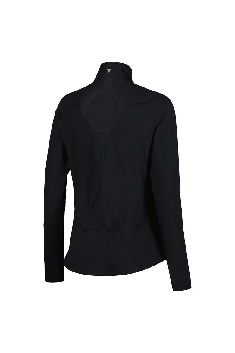 Women's Levelwear Black TOUR Championship Midlayer Raglan Half-Zip Top, Alternate, color, Black