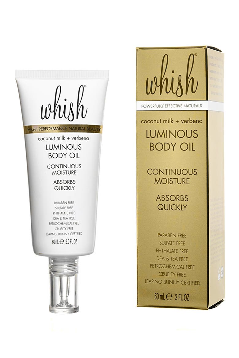 Coconut Milk + Verbena Luminous Body Oil, Main, color, NO COLOR