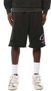 PURPLE BRAND Logo Graphic Relaxed Fit Cotton Shorts