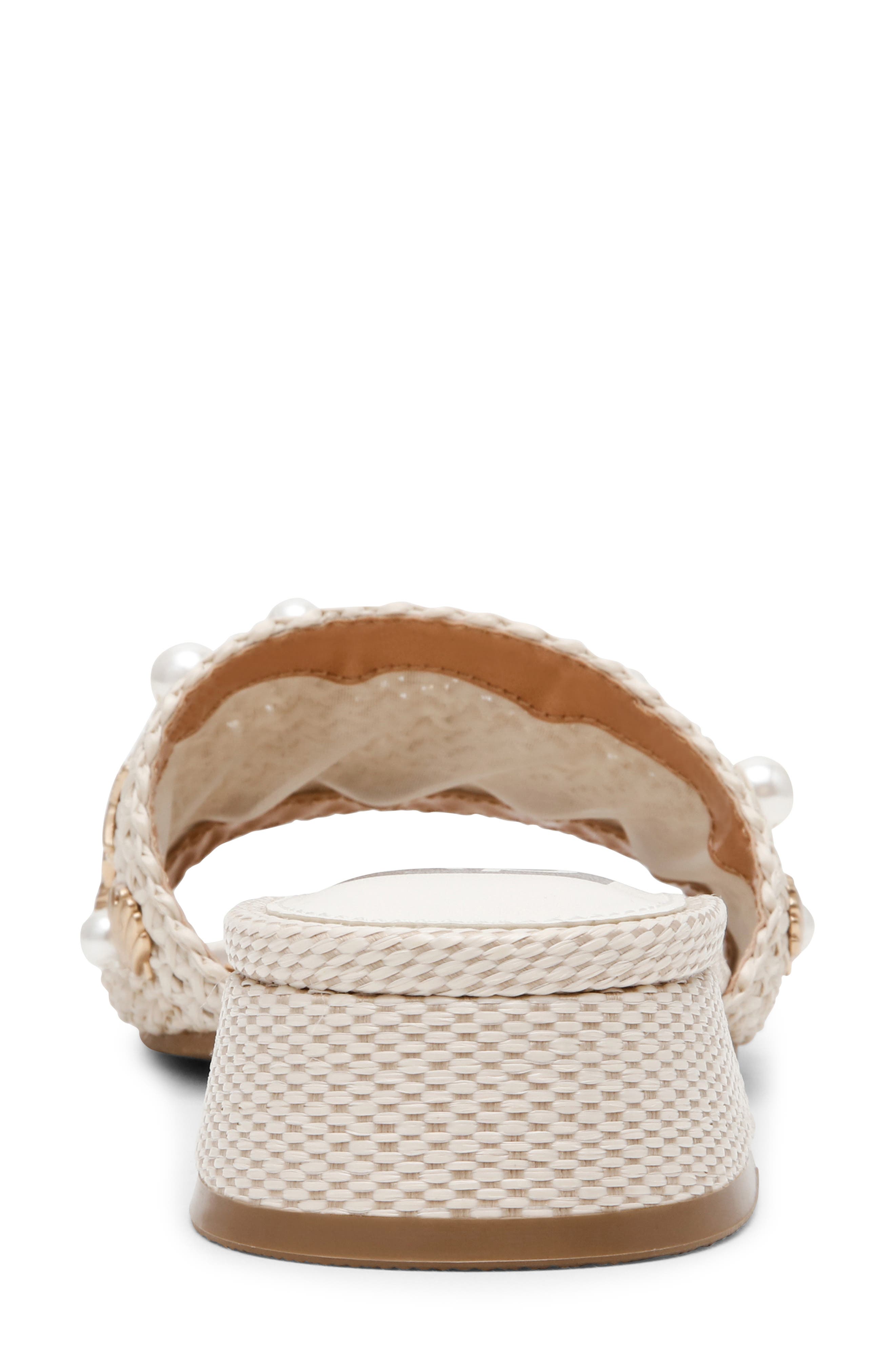 DV by Dolce Vita Nillian Embellished Slide Sandal, Alternate, color, Ivory