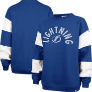 '47 Women's '47 Blue Tampa Bay Lightning Eephus Barred Pullover Sweatshirt