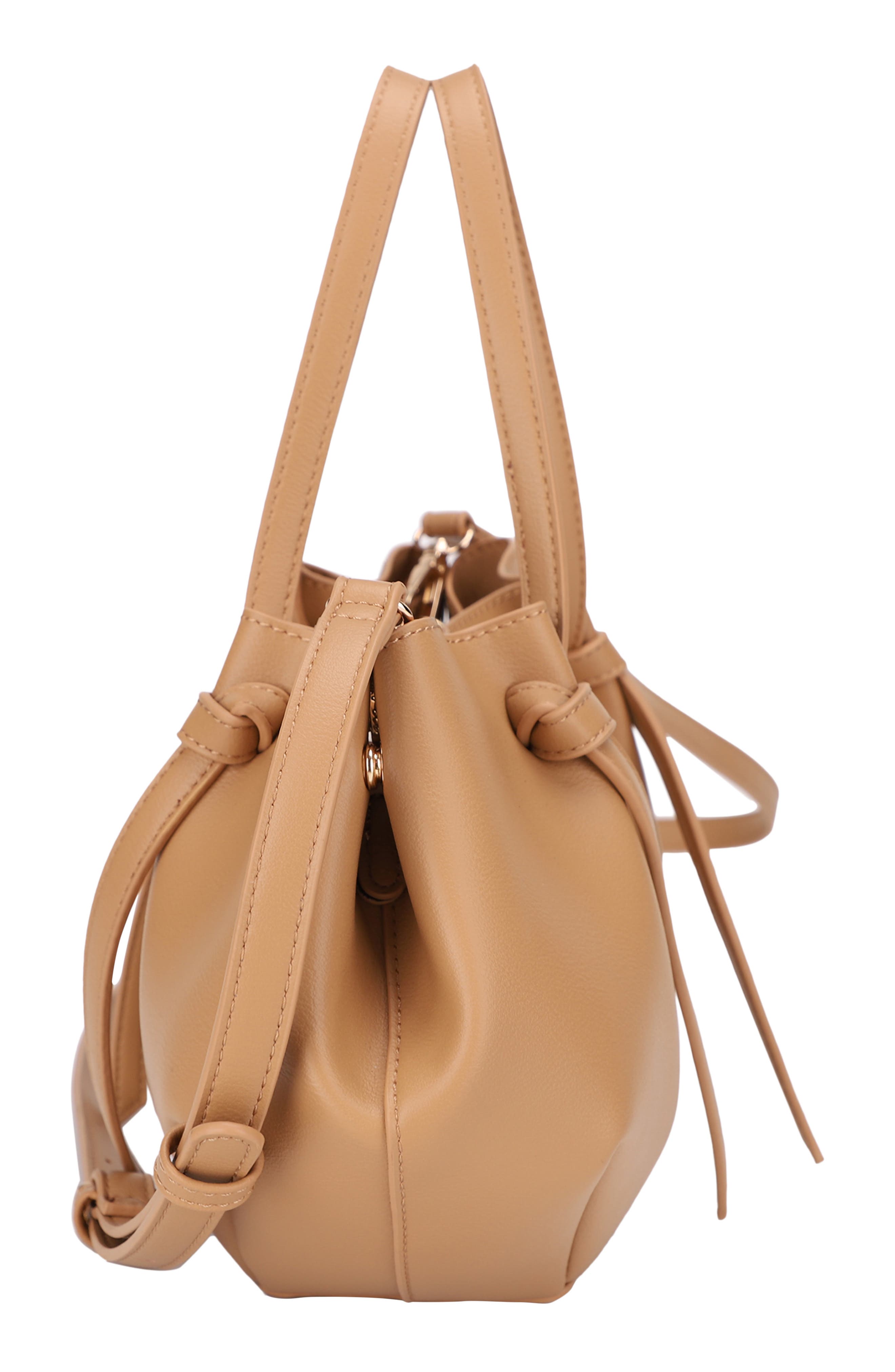Mini Lou Lou Vegan Leather Tote, Alternate, color, CAMEL