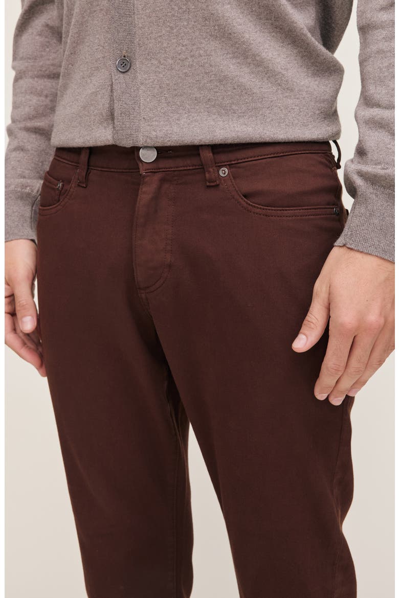 Nick DL Ultimate Knit Slim Jeans, Alternate, color, CHESTNUT